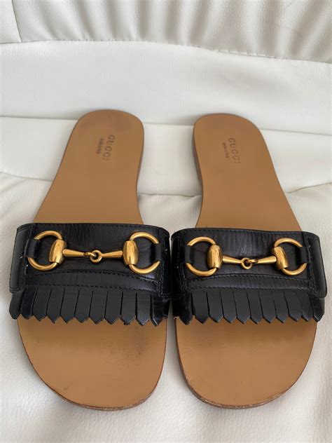 yellow gucci slides|gucci slides with fur women.